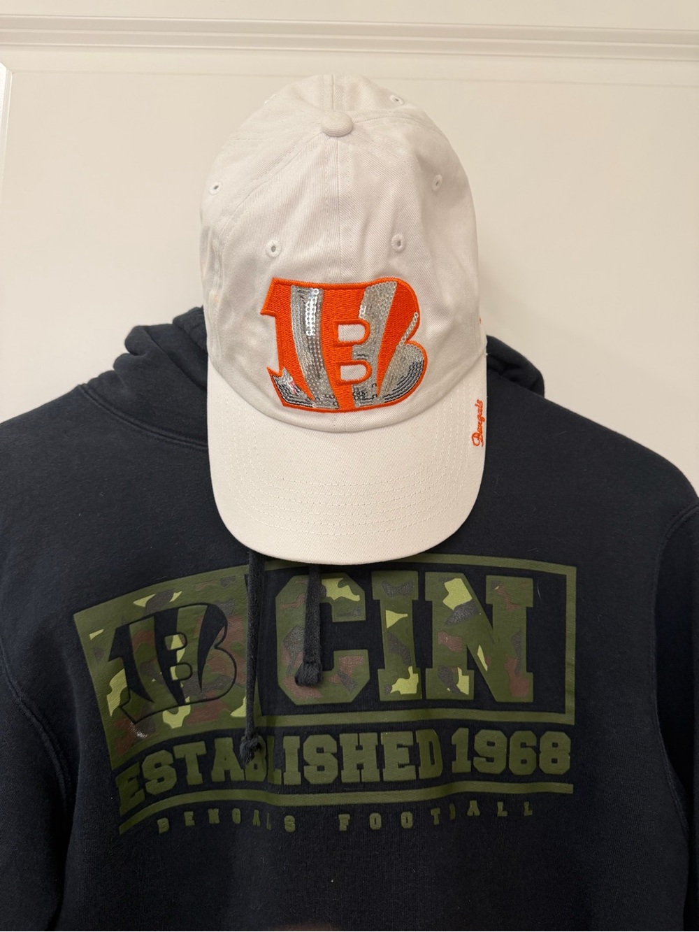 Cincinnati Bengals Sparkly Logo Baseball Cap